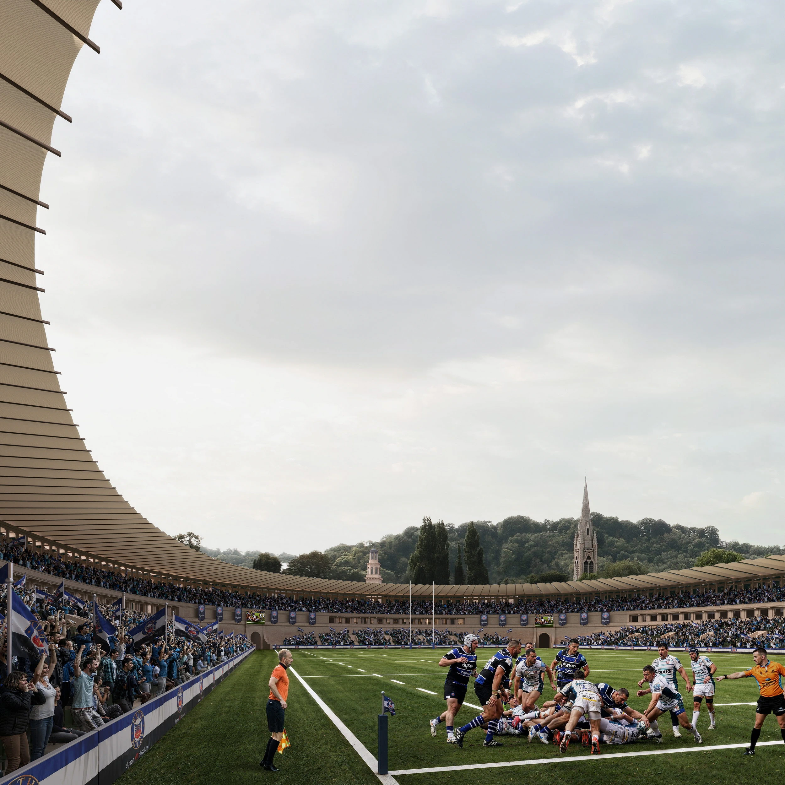 Bath Arena — architectural visualisation by Construct Media